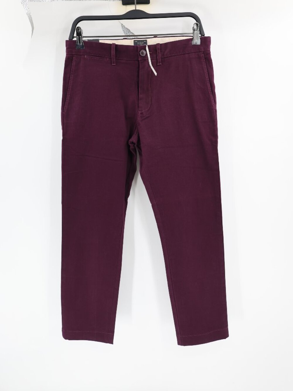 NWT J Crew Pants Men’s 29 L26 484 Stretch Cotton Flat Front Chino Straight Leg